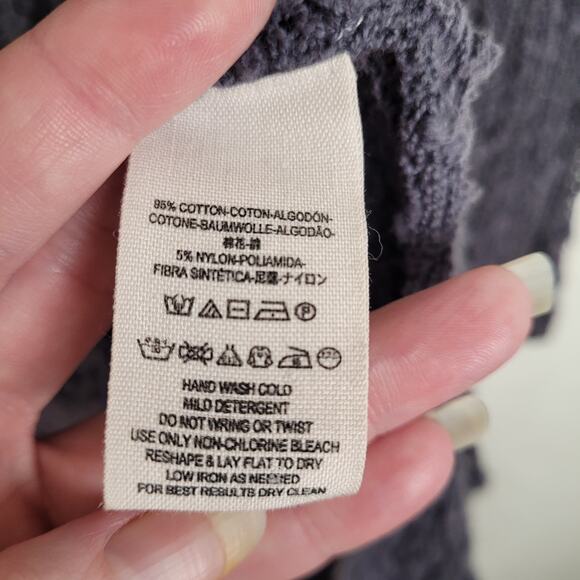 Free People womens grey popcorn knit duster cardigan Size small - Picture 7 of 10